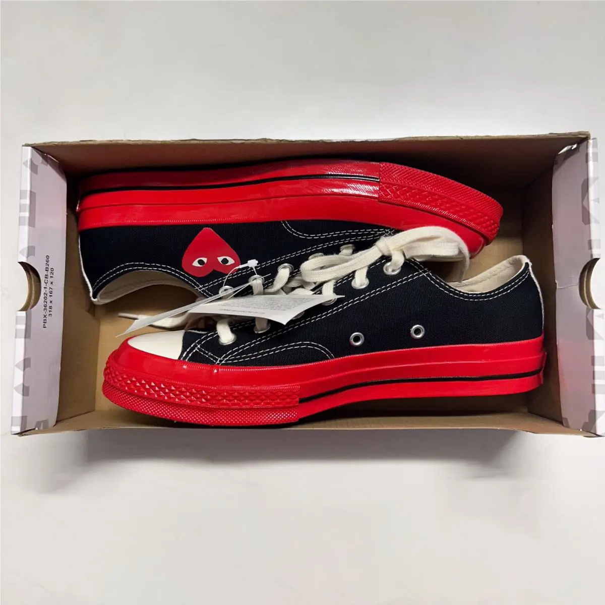 Converse shoes - A01795C Converse x Comme des Garçons PLAY Chuck 70 Low Top - Black 10
