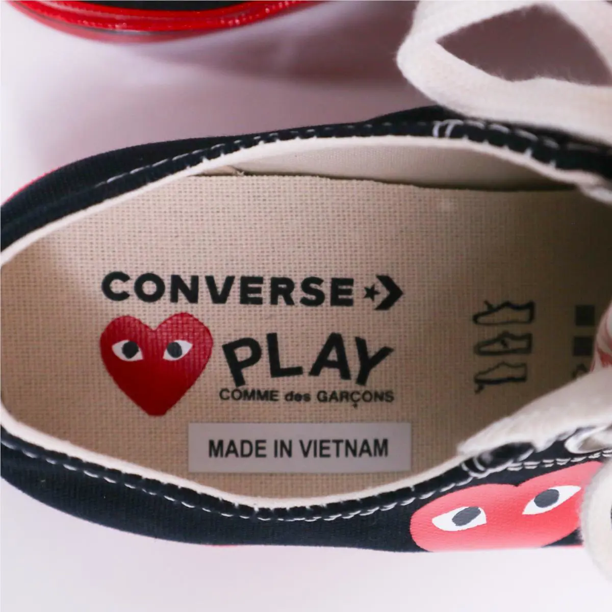 Converse shoes - A01795C Converse x Comme des Garçons PLAY Chuck 70 Low Top - Black 3