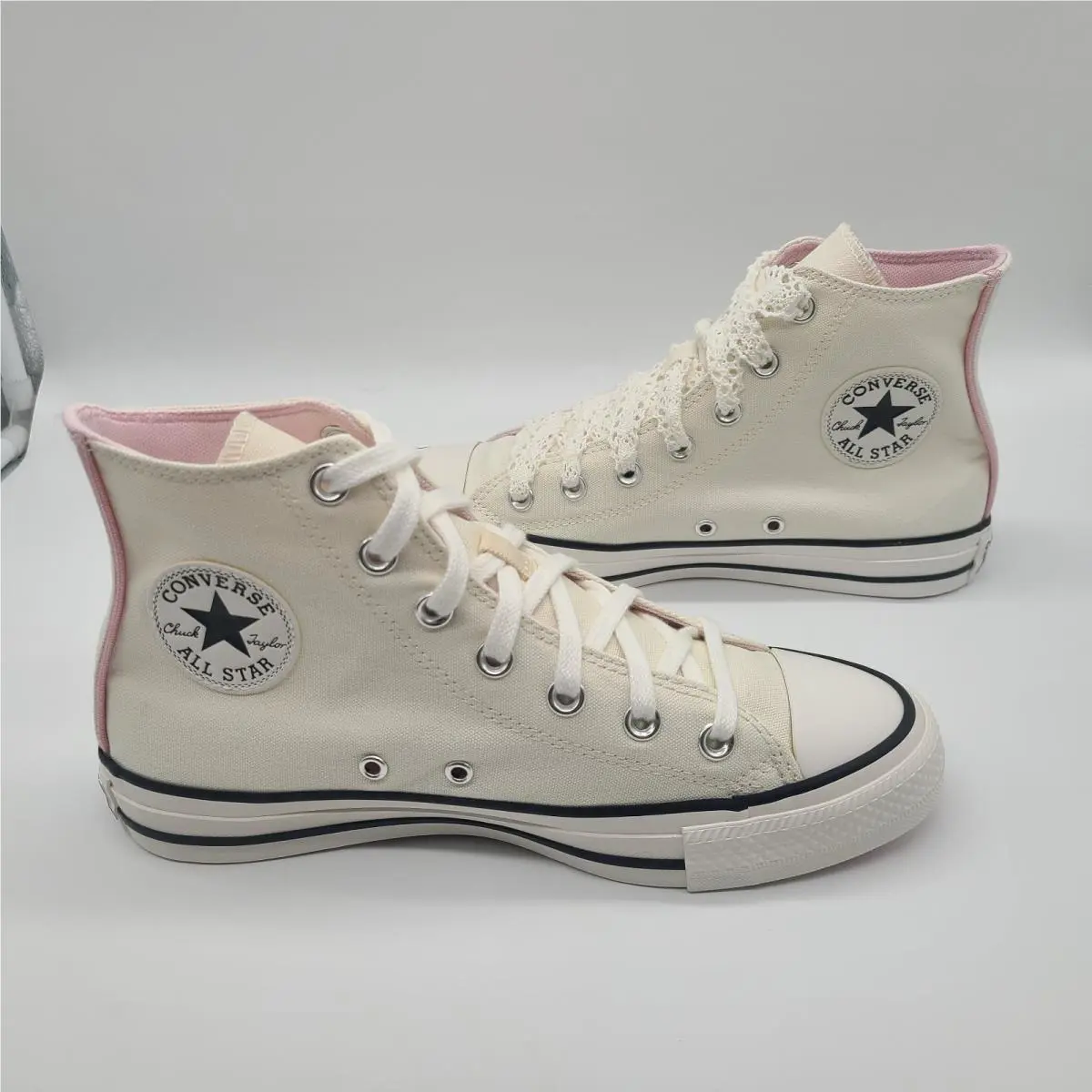 Converse shoes - Chuck Taylor All Star Crochet Lace - A10686C - Egret (UPC: 644110557520) 6