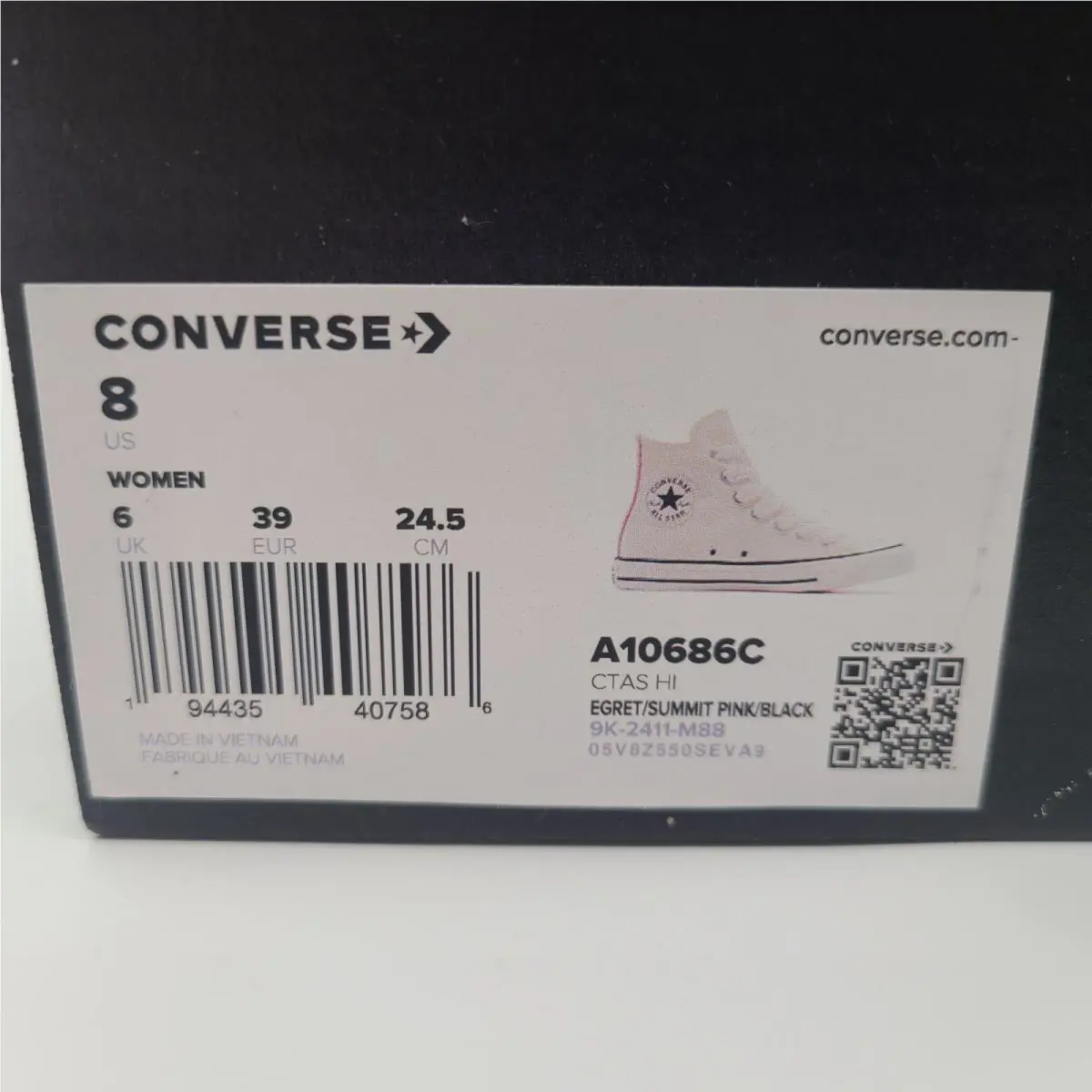Converse shoes - Chuck Taylor All Star Crochet Lace - A10686C - Egret (UPC: 644110557520) 11