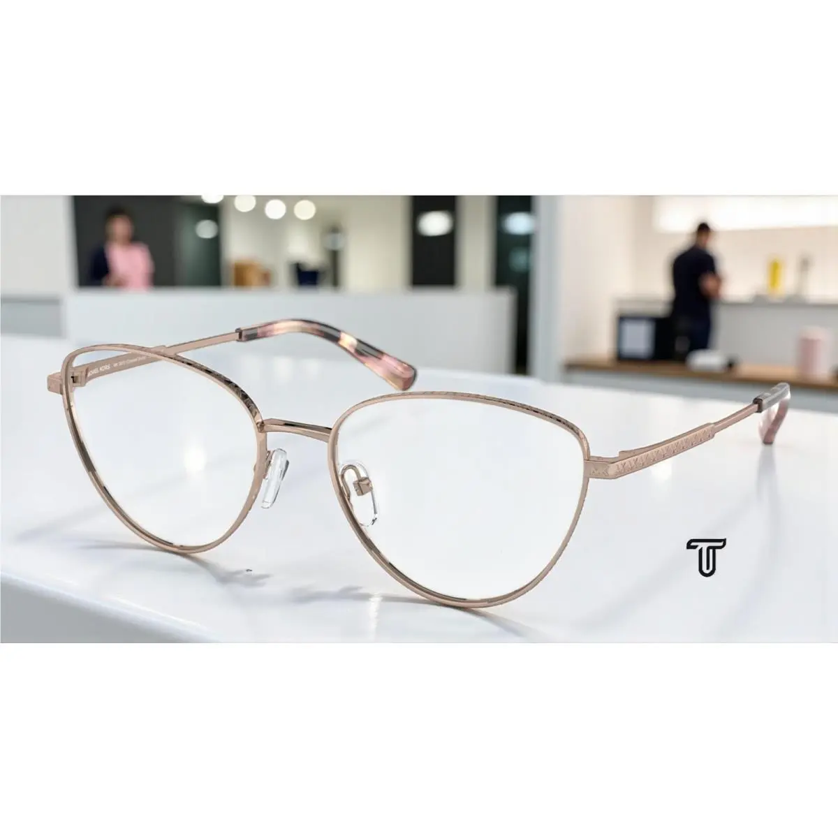 Michael Kors MK3070 1108 Crested Butte Rose Gold Demo Lens 53 Women`s Eyeglasses