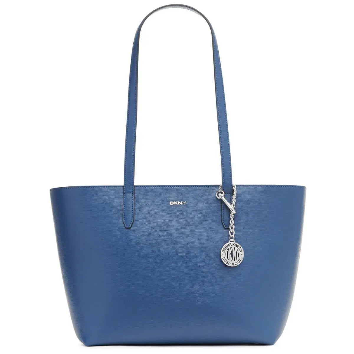 Dkny Bryant Medium Zippered Tote Bag - Exterior: Blue