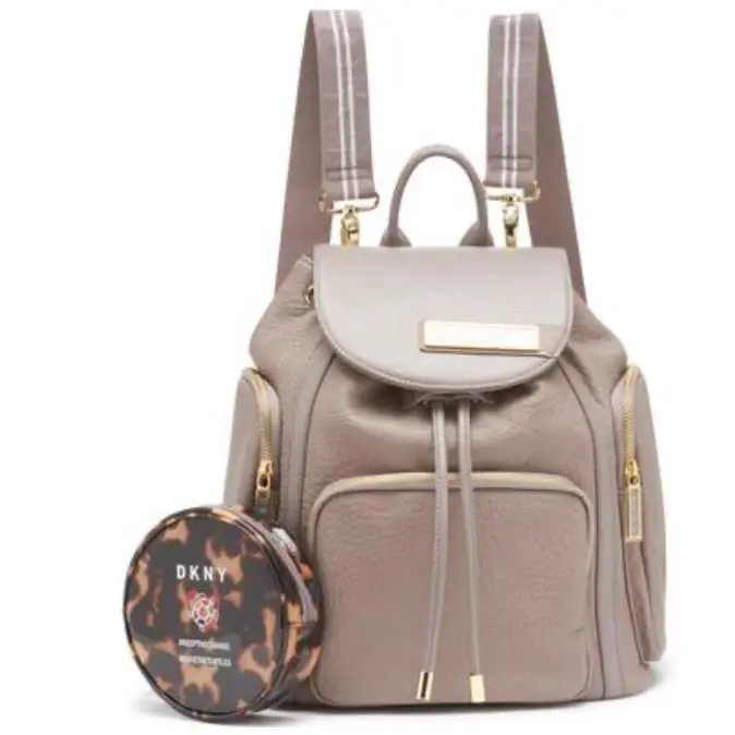 Dkny Softside Backpack with Zipper Pouch Ash 14