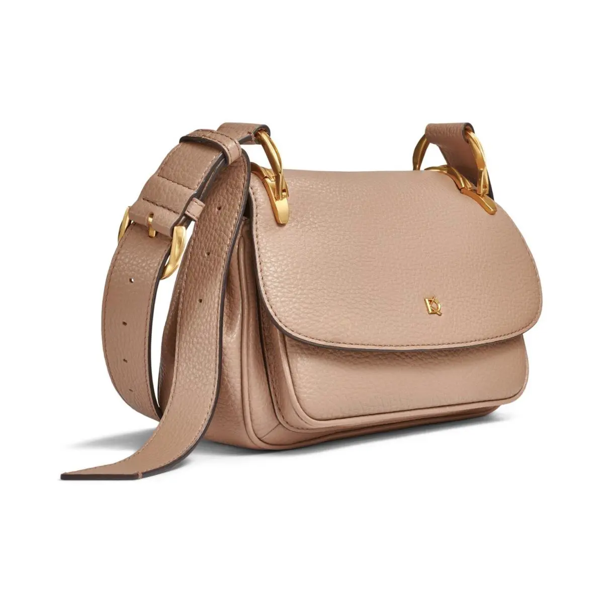 Dkny Donna Karan New York Boucle Crossbody Donna Karan York Boucle Crossbody Bag Pebbled Leather Toasted Almond - Handle/Strap: Toasted almond, Hardware: Gold, Exterior: Toasted almond