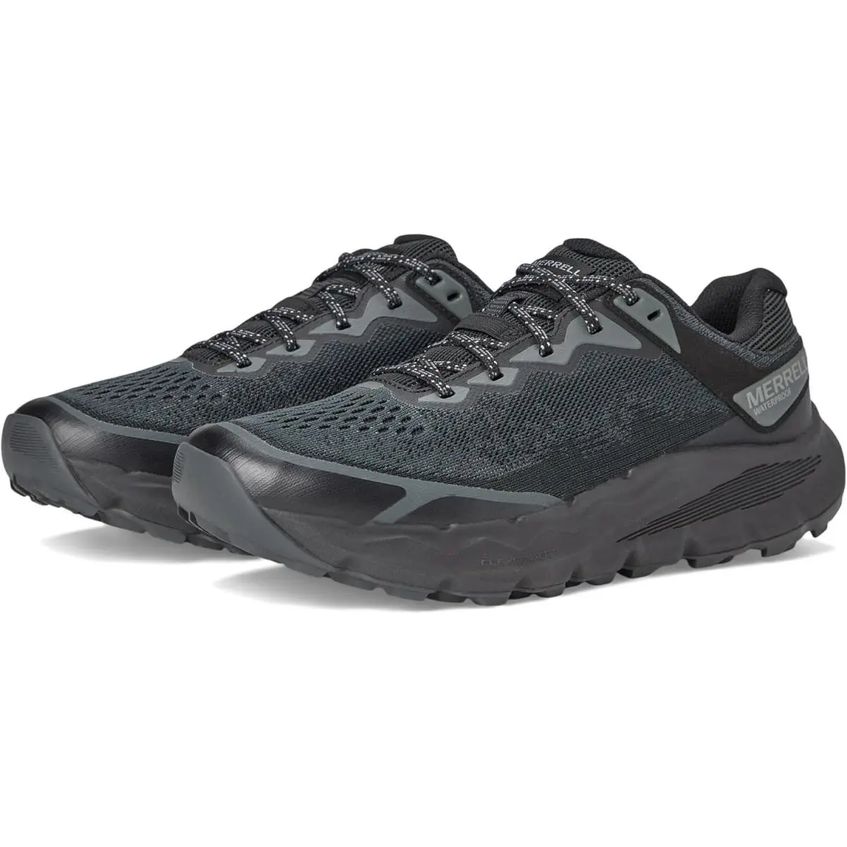 Merrell Men`s Nova 4 Waterproof Trail Running Sneaker - Black Noir