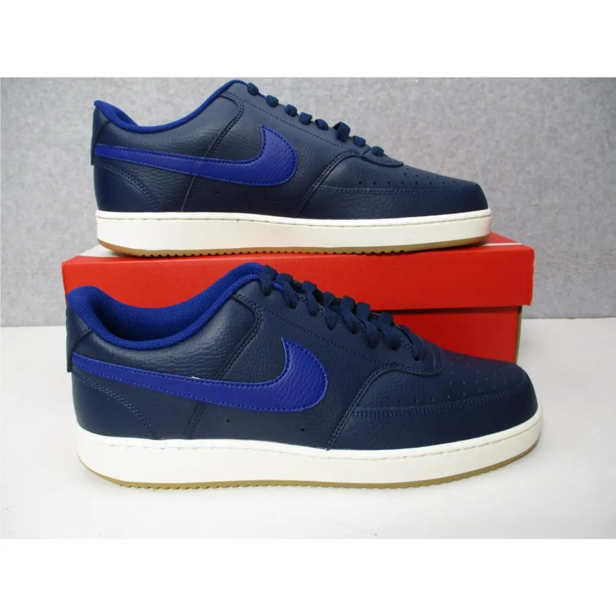 Nike Court Vision Lo Midnight Navy Deep Royal Blue Mens Sz 11 Shoes Sneakers