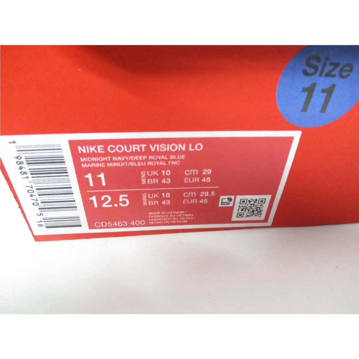 Nike shoes - Nike Court Vision - Court Vision - CD5463-400 - Blue 7
