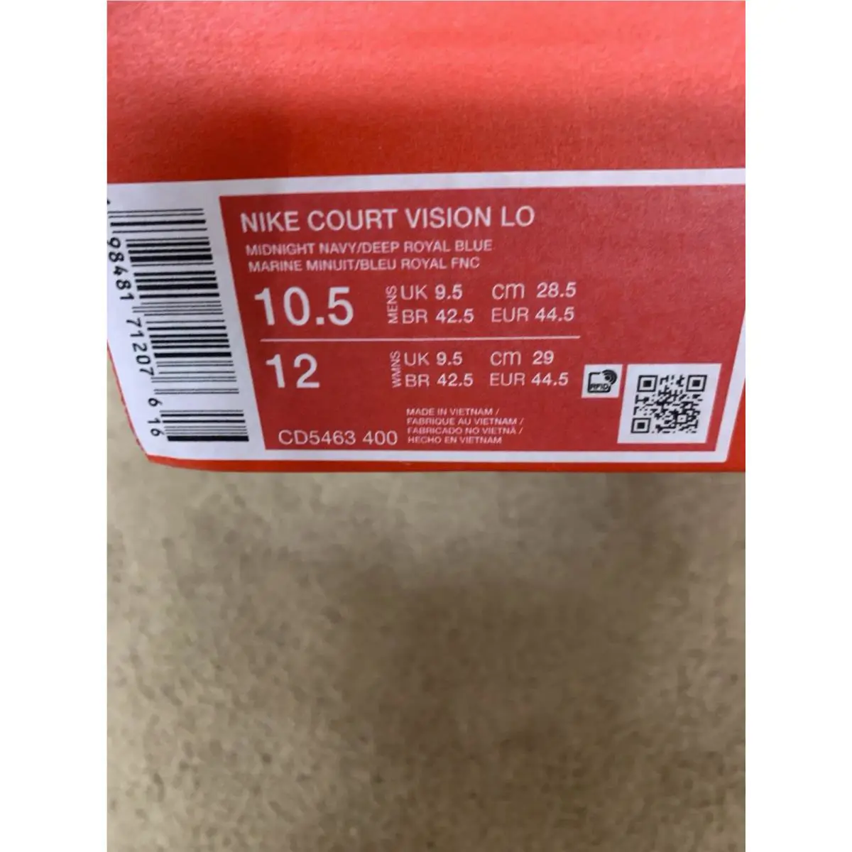 Nike shoes - Nike Court Vision - Court Vision - CD5463-400 - Blue (UPC: 198481726462) 6