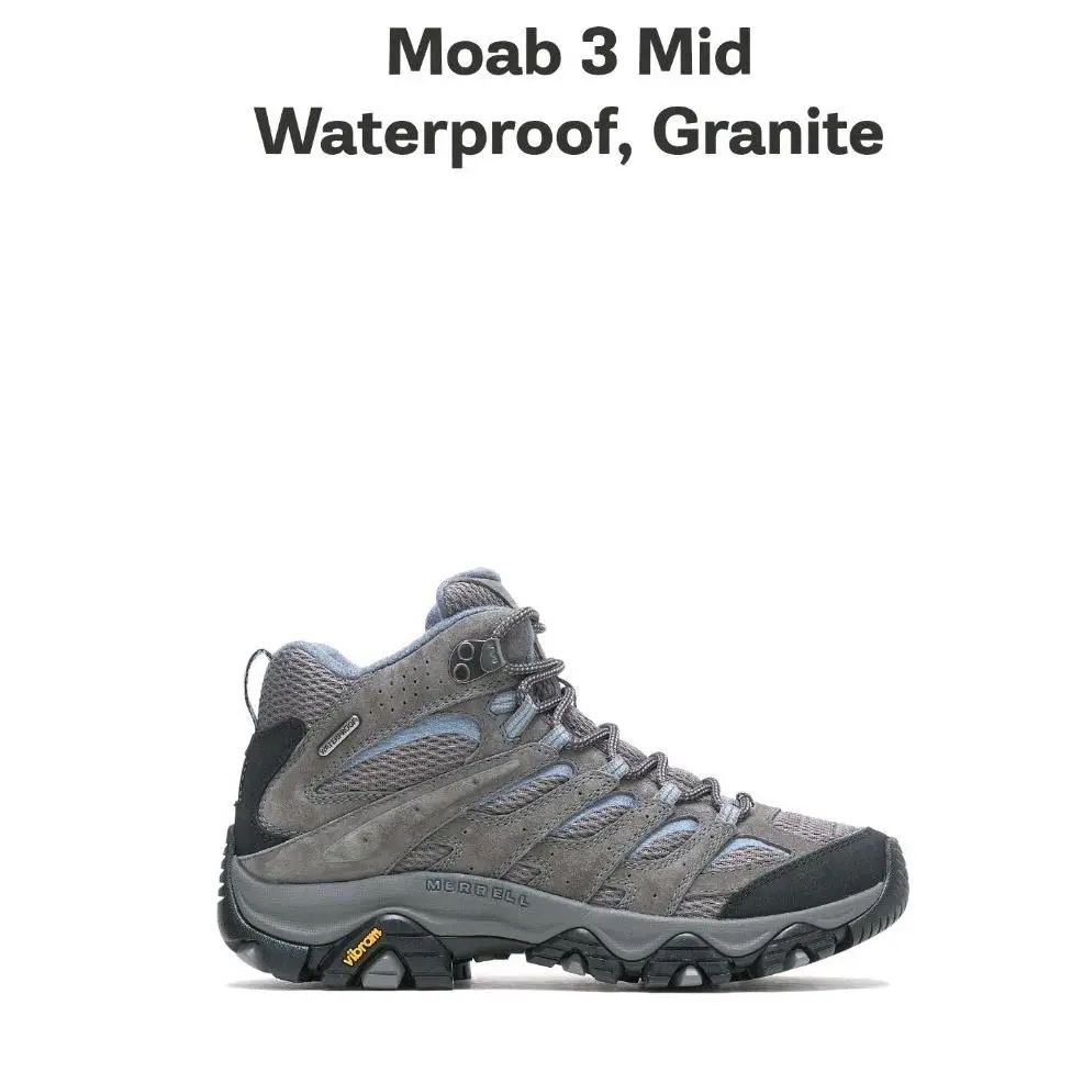 Merrell shoes - Merrell Moab 3 - Moab - J500162WZ - Granite (UPC: 0195020661413) 0