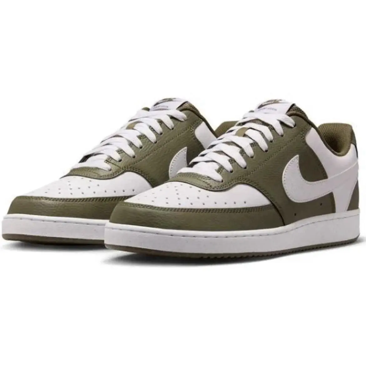 Nike Court Vision Lo Shoes Size Men’s 8.5 Medium Olive/white HM9862-201 Box