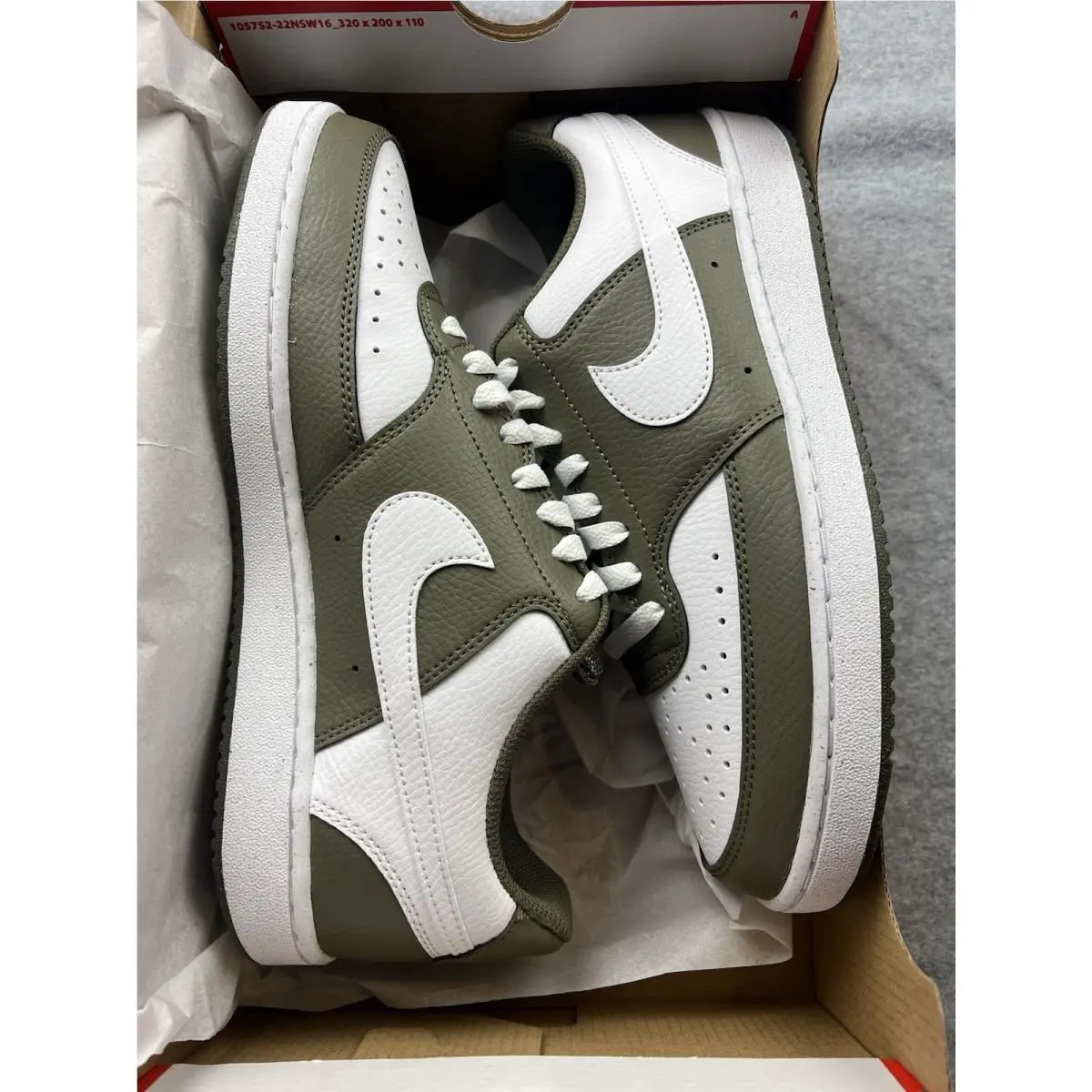Nike shoes - Nike Court Vision - Court Vision - HM9862-201 - Olive/White 2