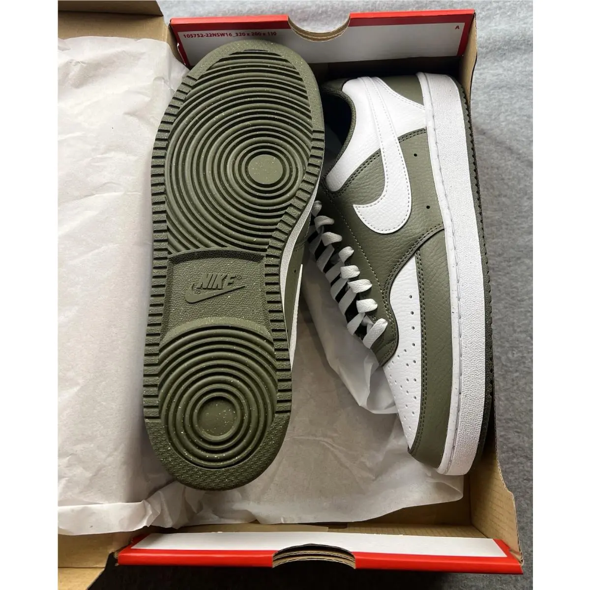 Nike shoes - Nike Court Vision - Court Vision - HM9862-201 - Olive/White 3