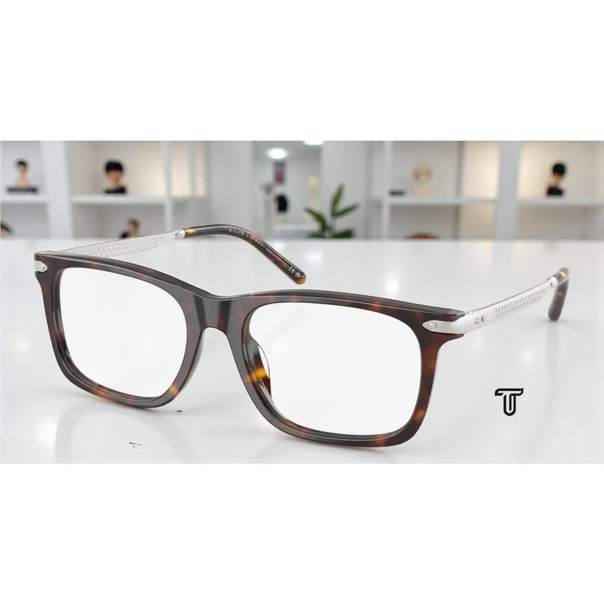 Ralph Lauren RL6253U 5003 Dark Havana Demo Lens 55 mm Men`s Eyeglasses