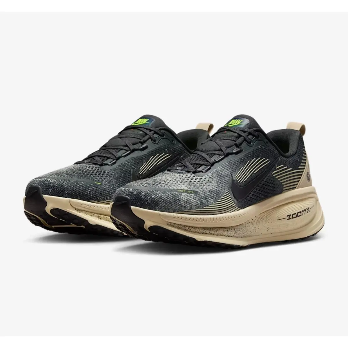 Nike Vomero 18 Men`s Size 7 Oatmea/black-anthracite-volt IH4114 140 Box No Lid