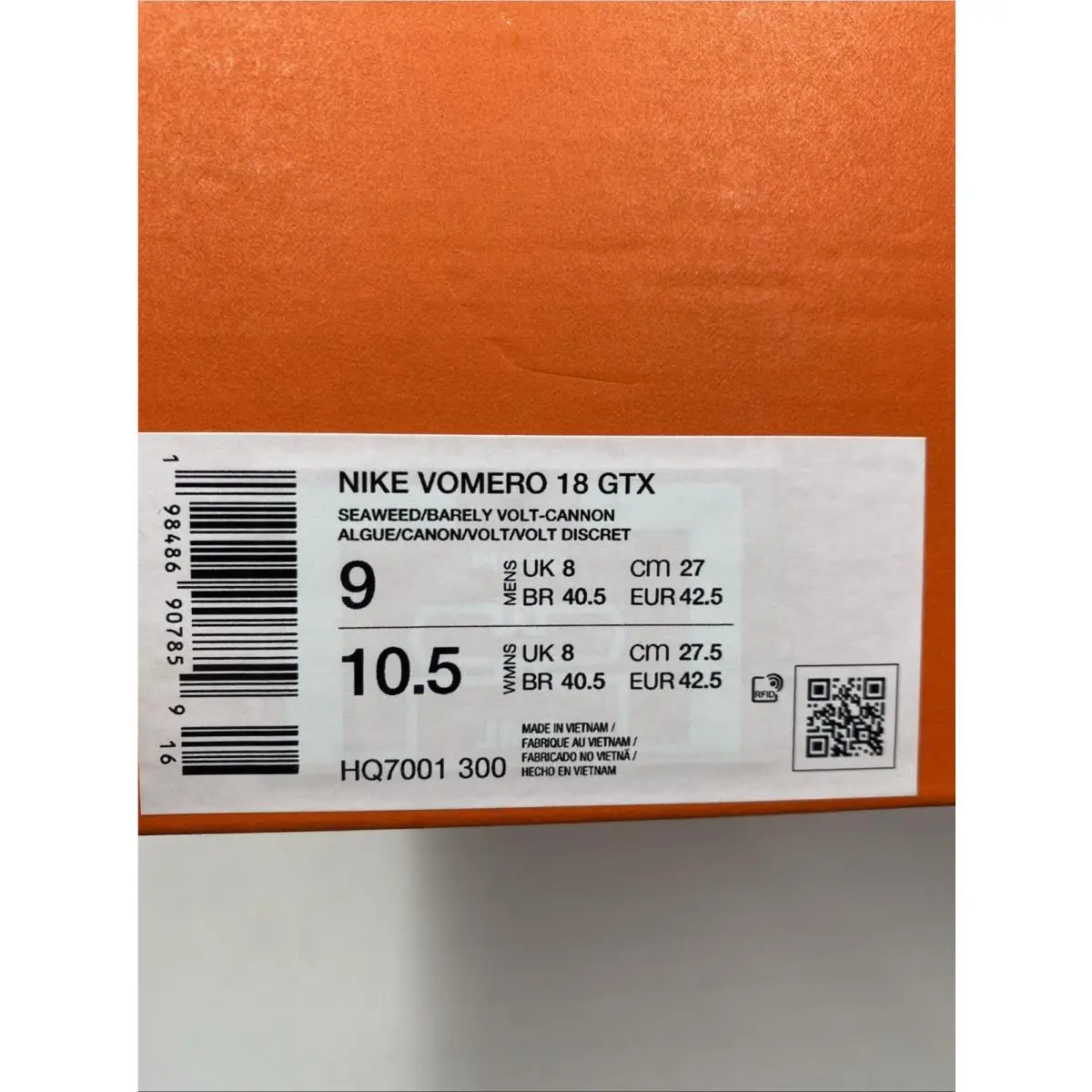 Nike shoes - Nike Vomero 18 - Vomero - HQ7001-300 - Seaweed/Barely Volt-Cannon (UPC: 198486907859) 7