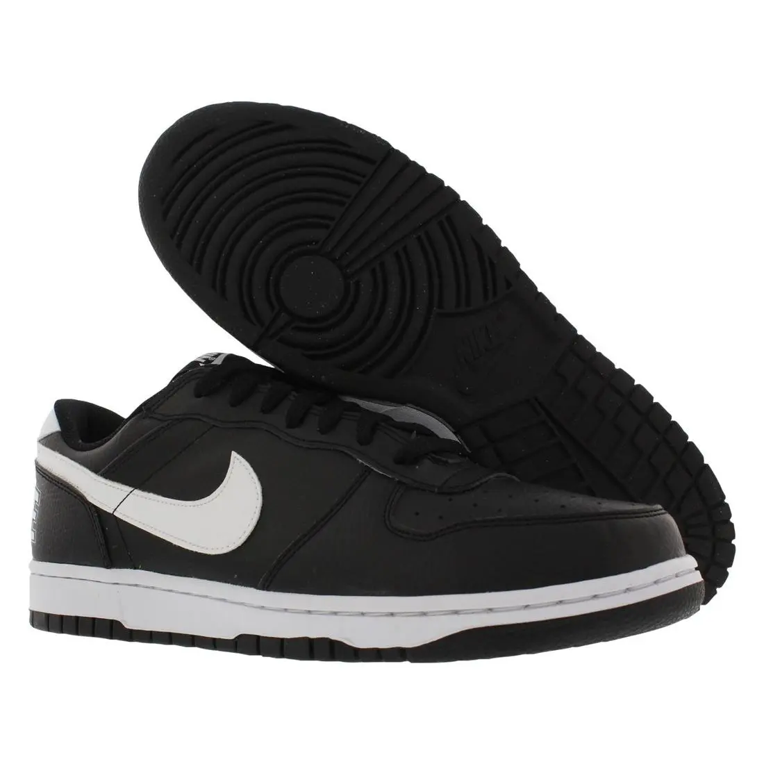 Nike Big Low Leather Mens Shoes Size 8 Color: Black