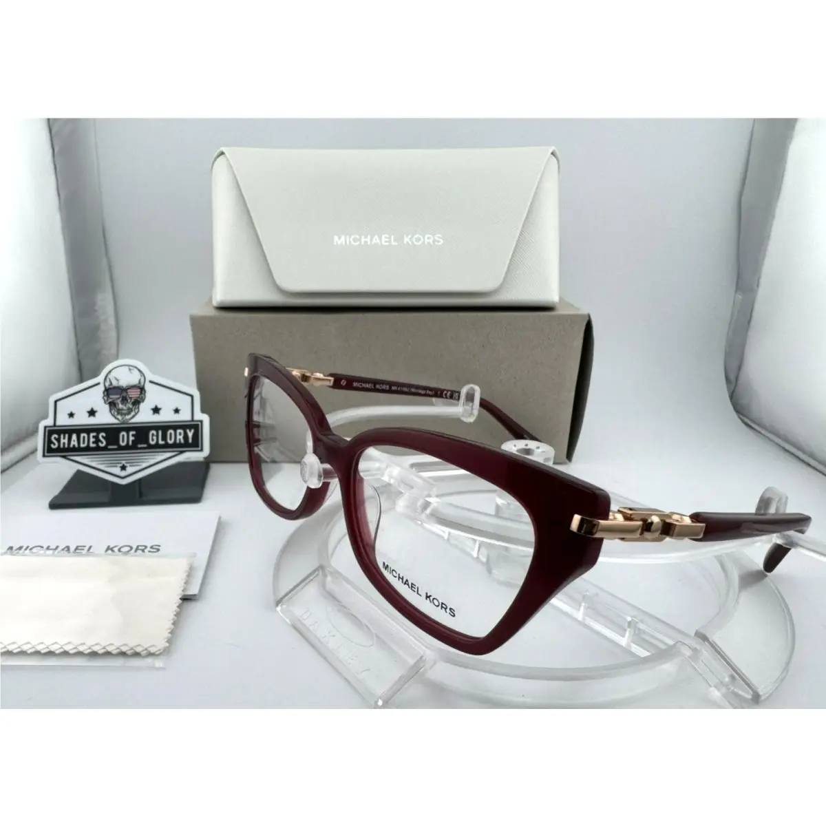 Michael Kors Montego Bay MK 4146U 4018 Berry Red Eyeglasses Frame 54MM