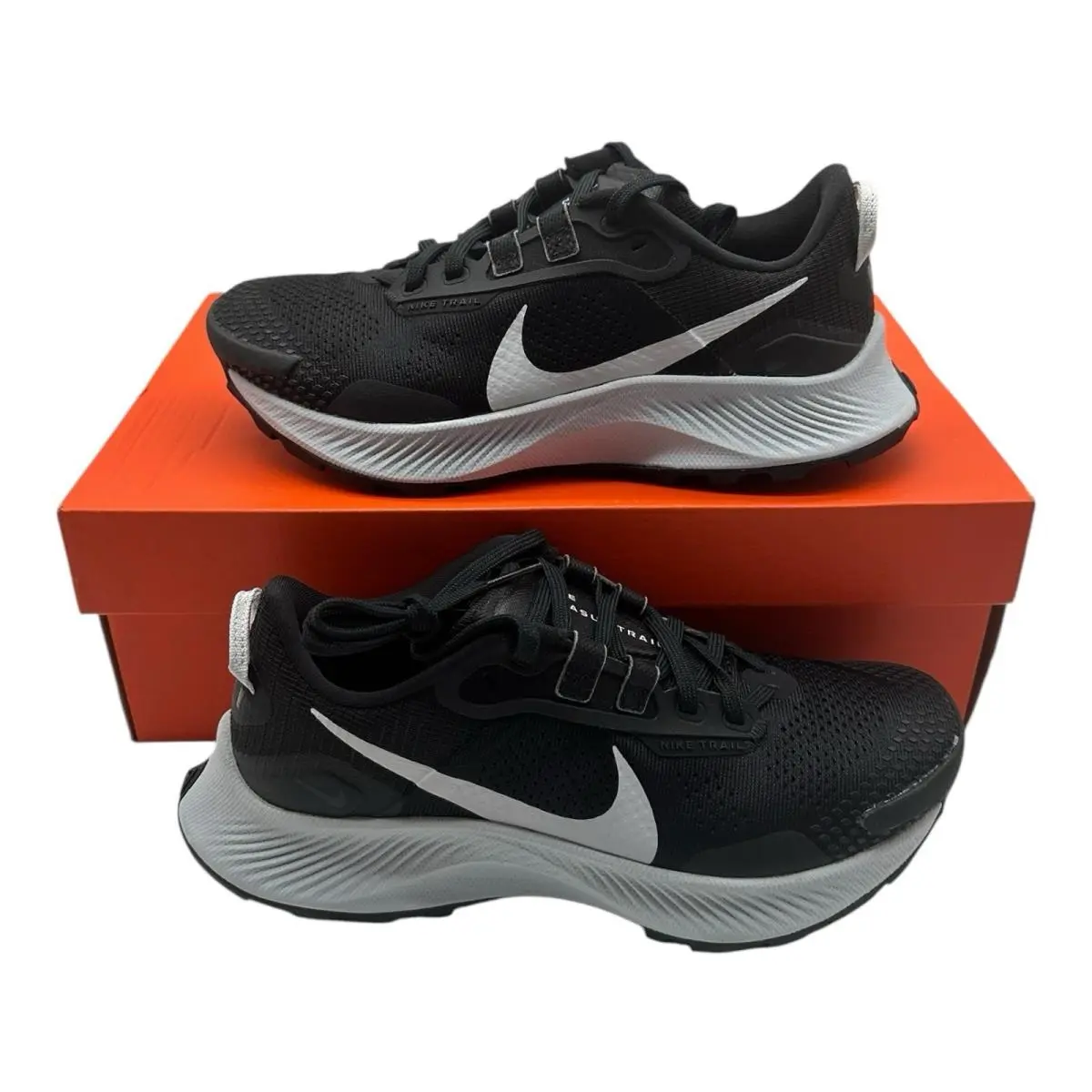 Nike Pegasus Trail 3Trail Running Shoes Womens Sz 6 Black Sneakers DA8698-001