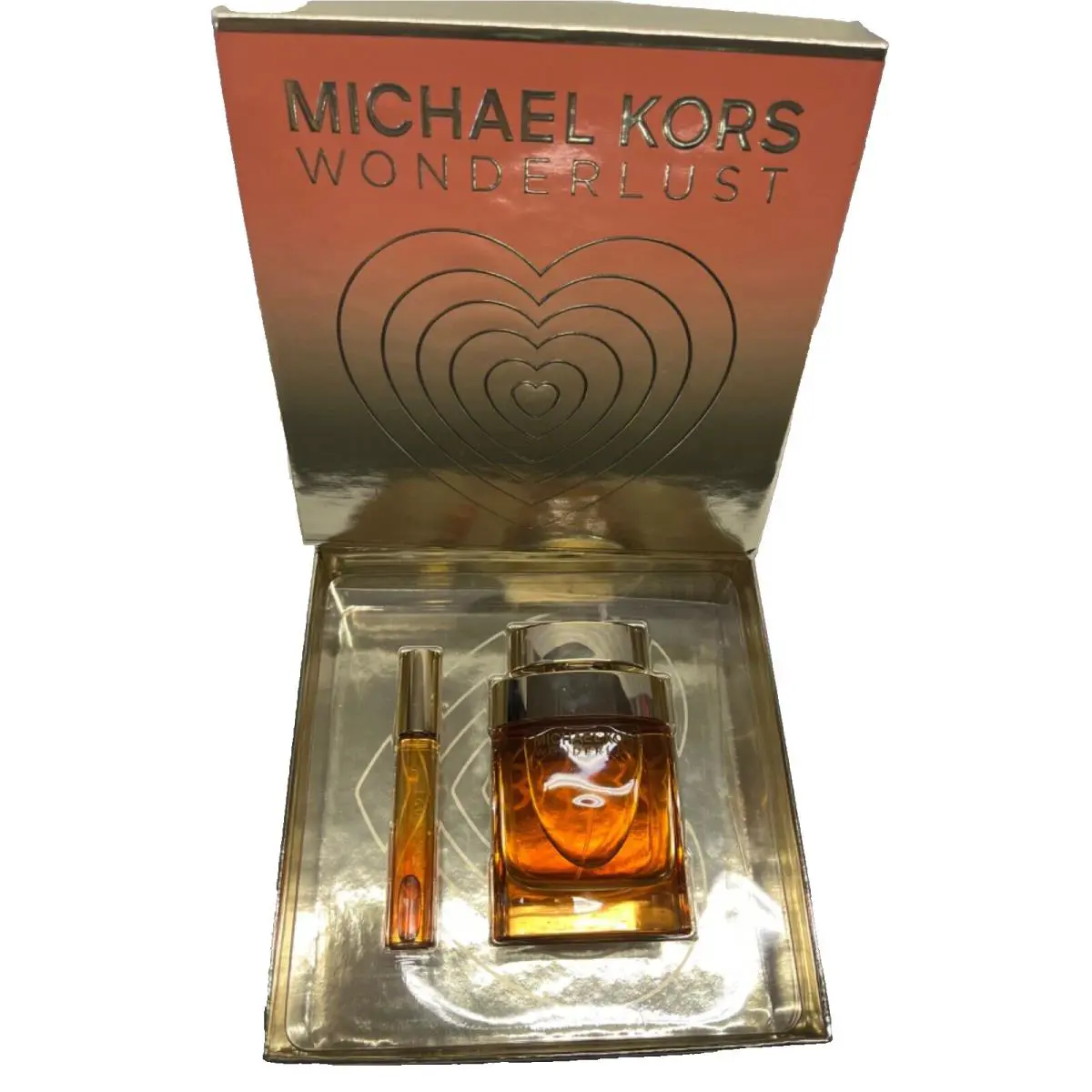Michael Kors Wonderlust Duo Set 3.4 Edp Spray / 0.34 Edp Rollerball Roll-on