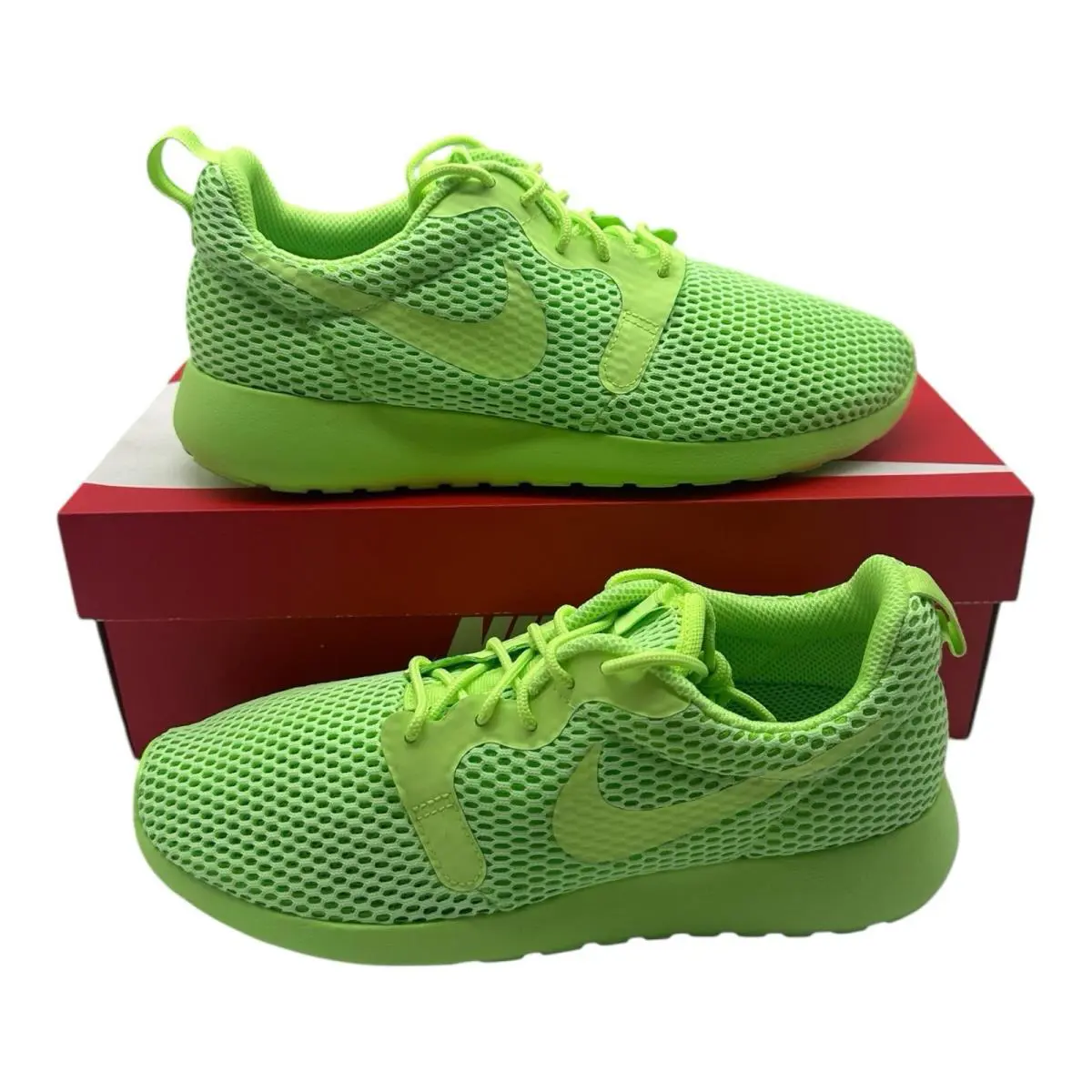 Nike Roshe One Hyper Breathe Running Shoes Womens Size 8 Ghost Green Sneakers - Green