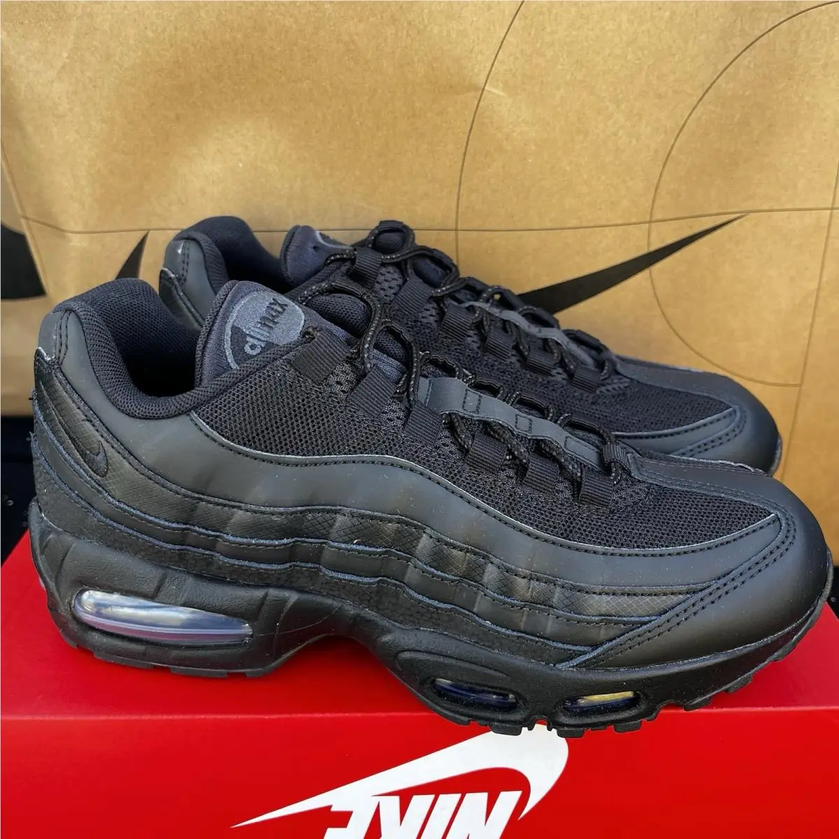 Air Max 95 OG Big Bubble Mens Size 11 Triple Black Nby HM8755-001 by Nike