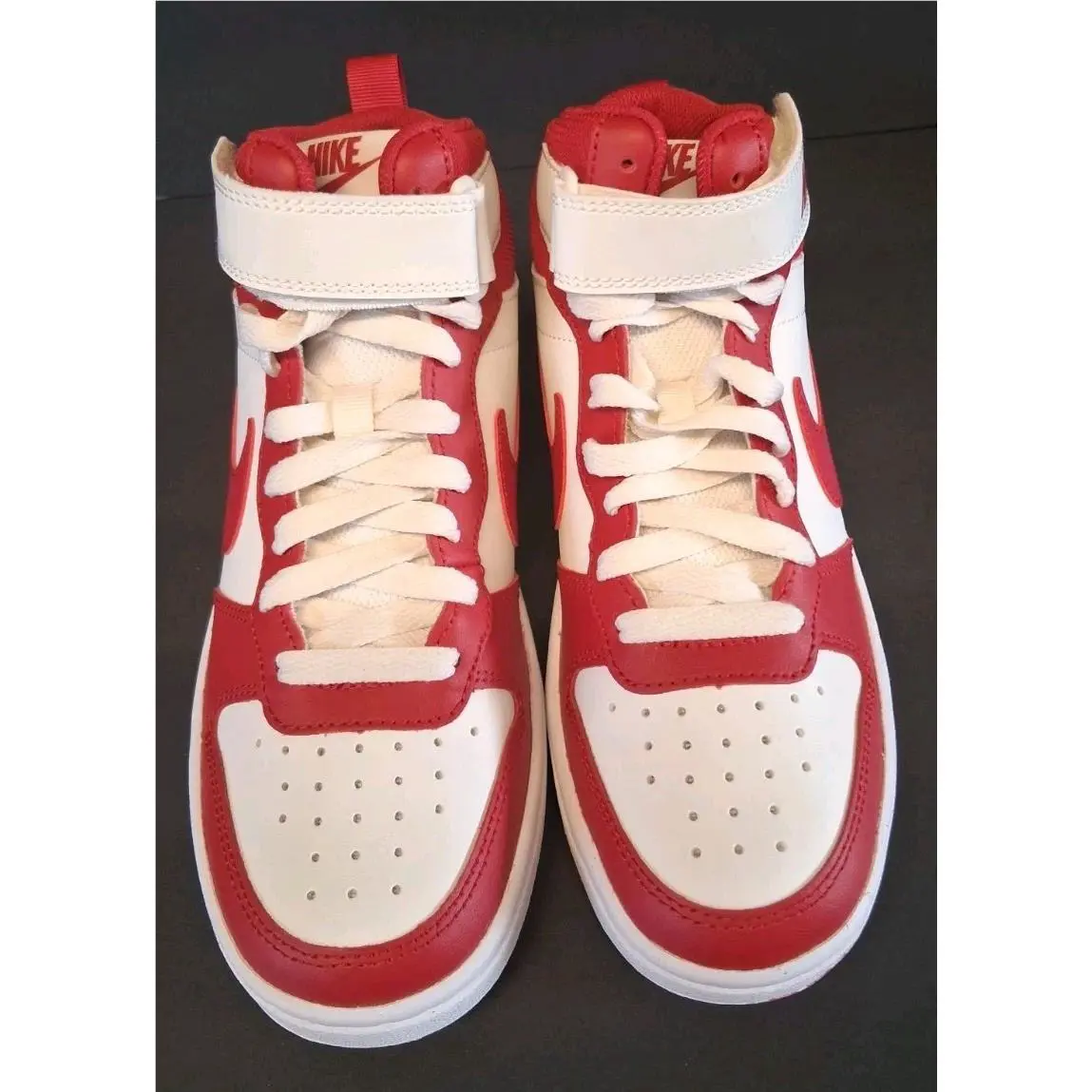 Nike shoes - Sail/Gym Red- White 1