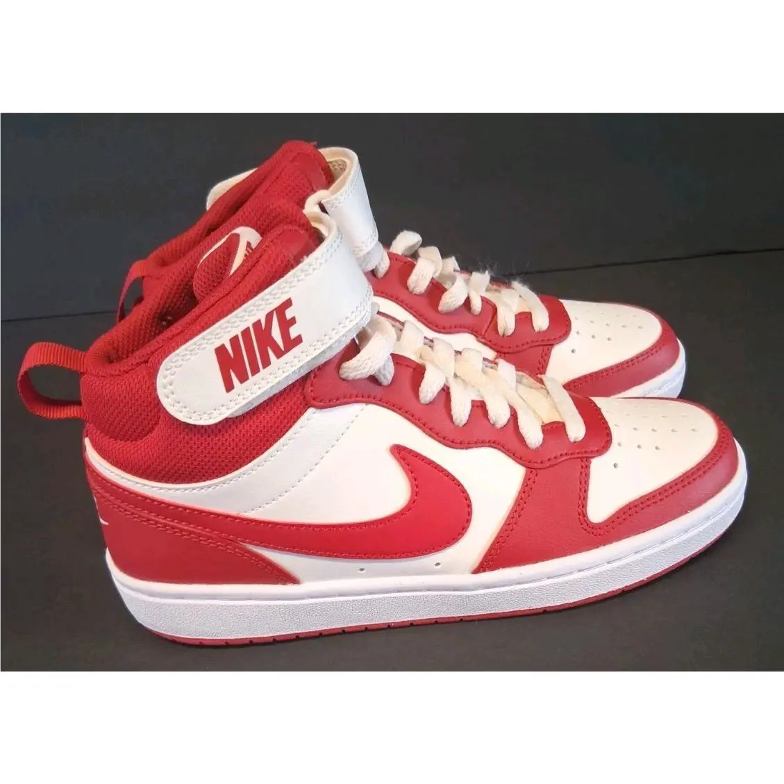 Nike shoes - Sail/Gym Red- White 2