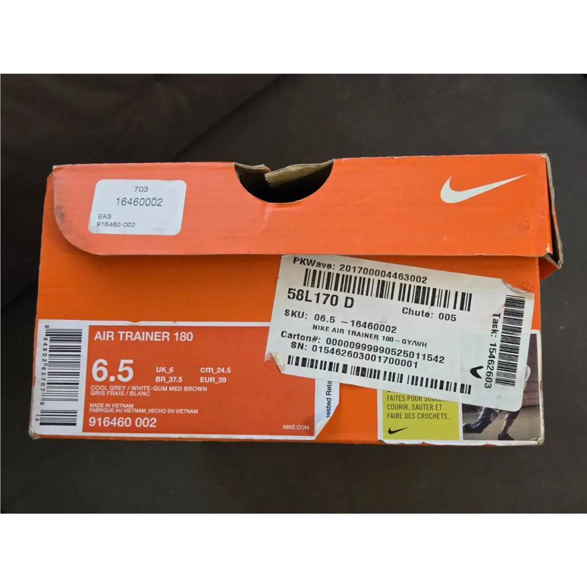 Nike shoes - Nike Air Trainer 180 - Air Trainer - 916460-002 - Gray 6