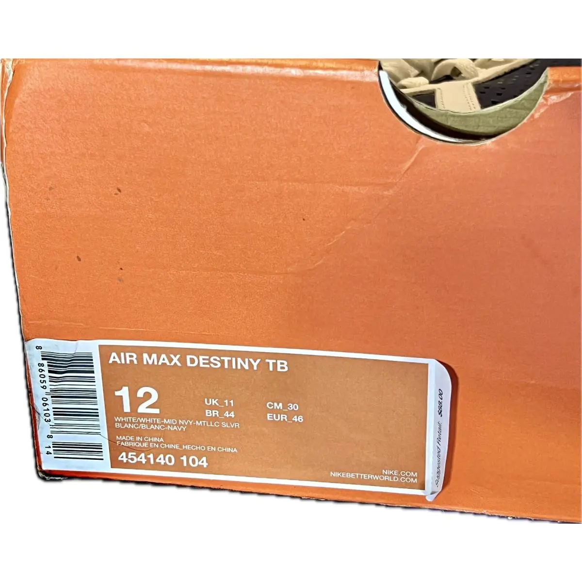 Nike shoes - Nike Air Max Destiny - Air Max Destiny - 454140-104 - White 5