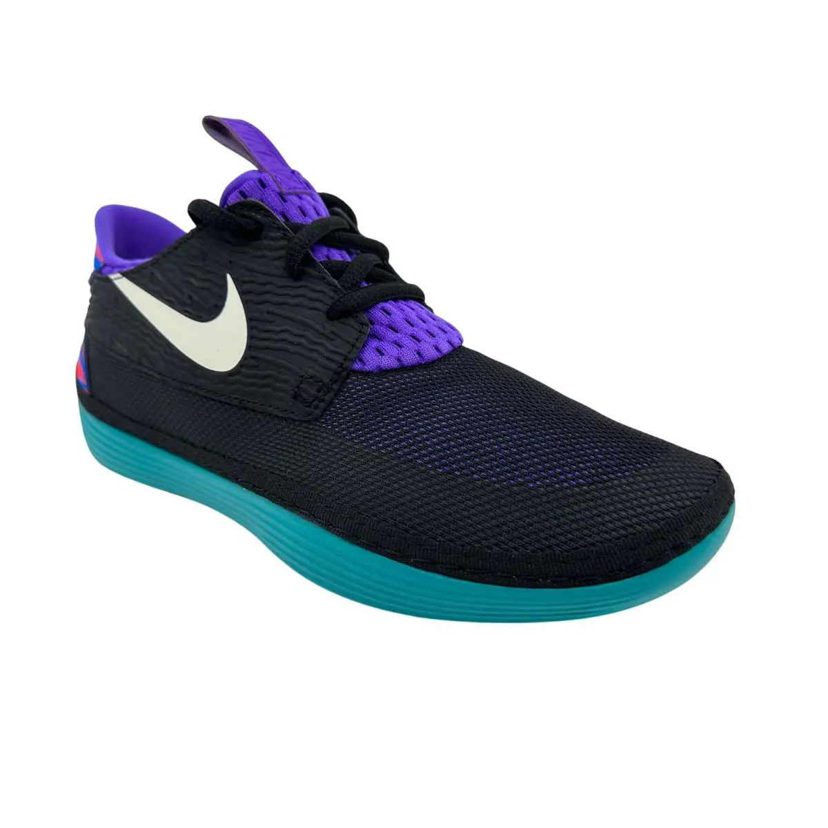 Nike shoes - Nike Solarsoft - Solarsoft - 555301 015 - Black, Manufacturer: Black White Green Purple (UPC: 823233223707) 0