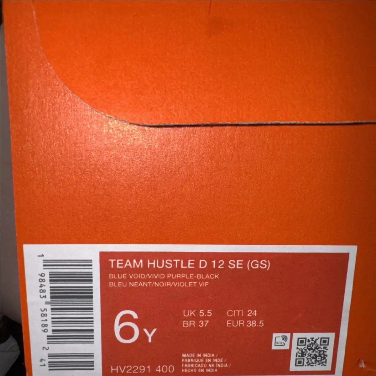 Nike shoes - Team Hustle D 12 Gs - Hv2291400 - Gray 3