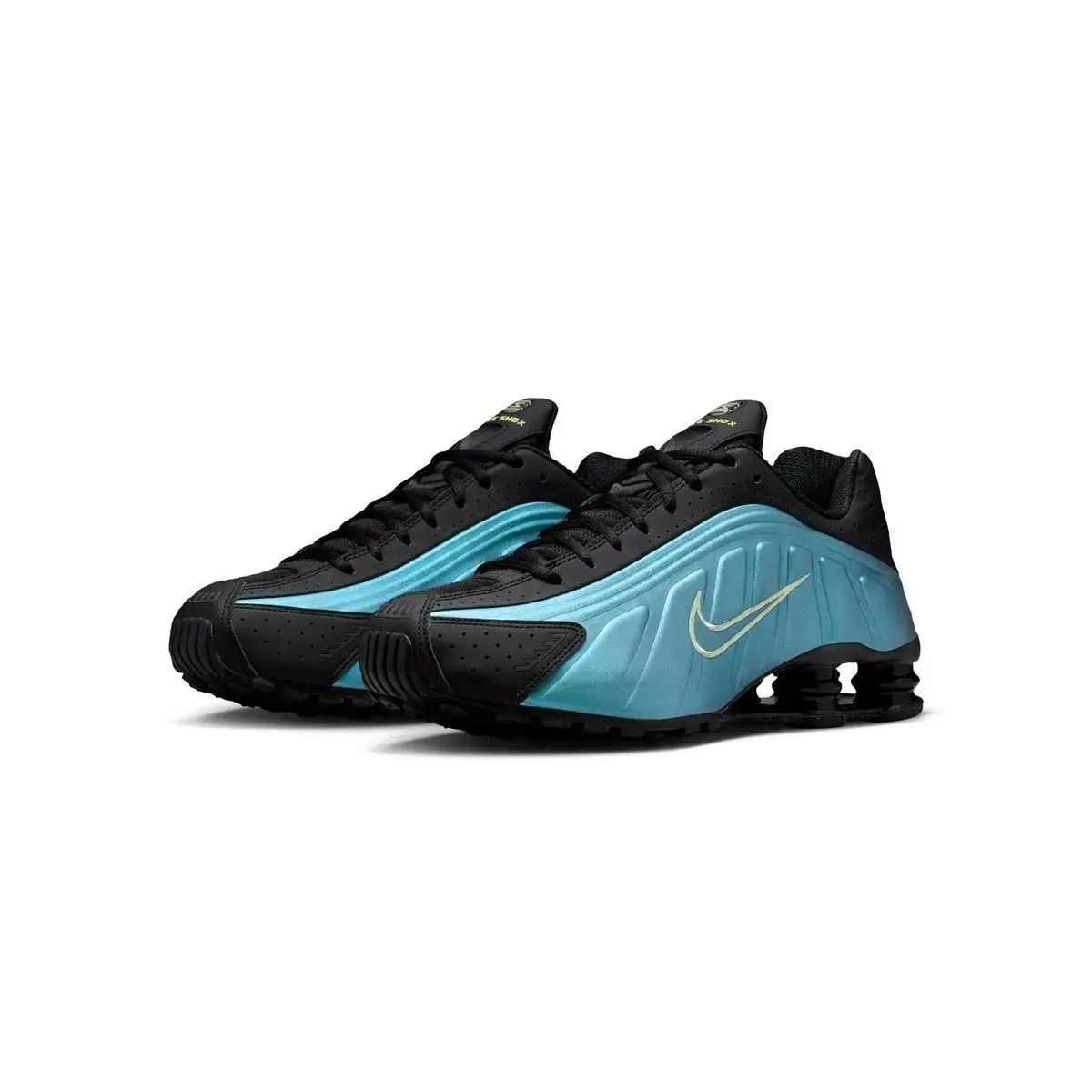 SZ 10.5  Shox R4 Sapphire Light Liquid Lime IF4849-500 Box NO Lid by Nike