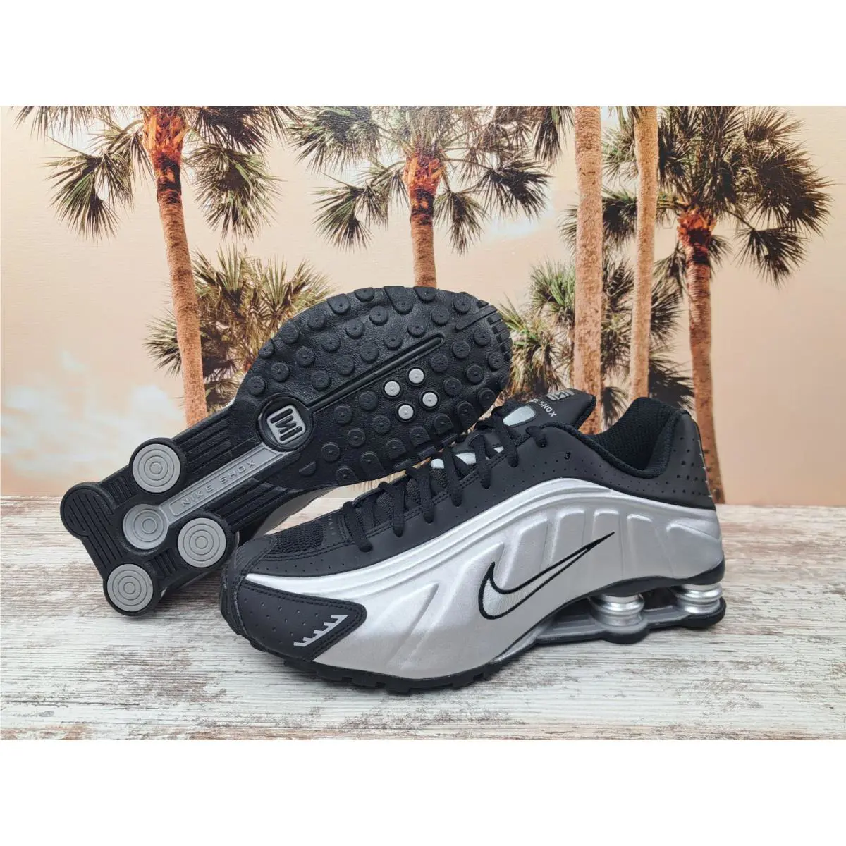 Nike shoes - Nike Shox R4 - Shox - HQ1988-007 - Silver 5