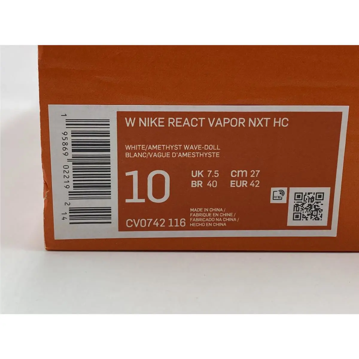 Nike shoes - Nike React Vapor - React Vapor - White (UPC: 195869022192) 6