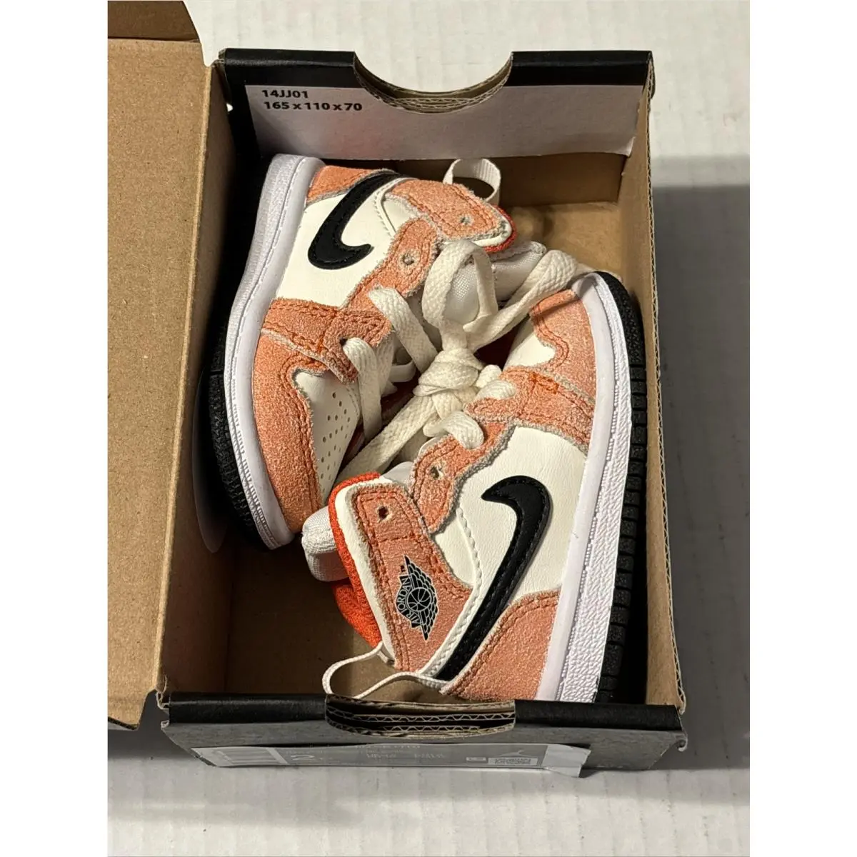 Nike shoes - Air Jordan 1 Mid - Air Mid - Orange/Black-Sail-White 10