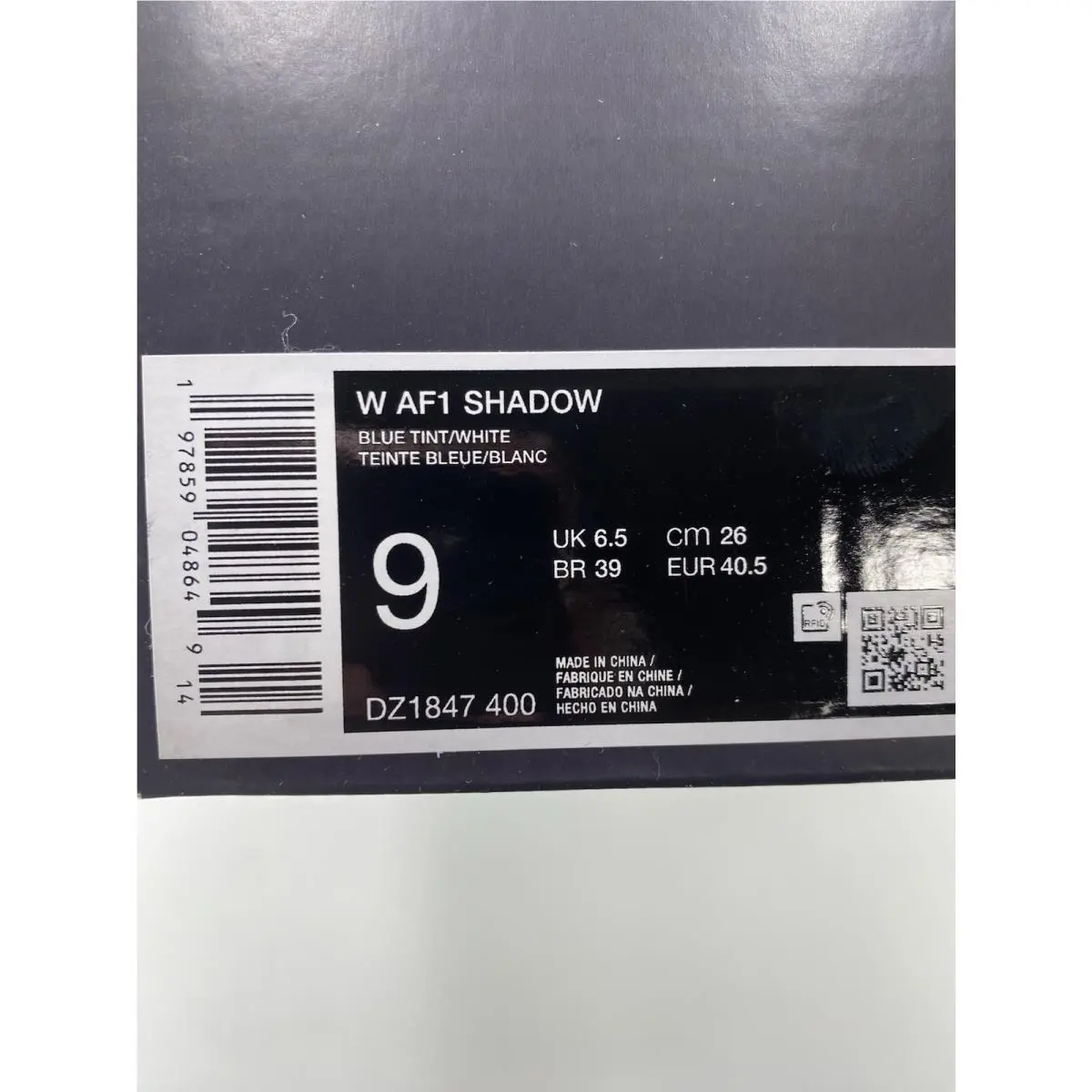 Nike shoes - Nike Air Force 1 Shadow - DZ1847 400 - Blue Tint/White (UPC: 197859048649) 8
