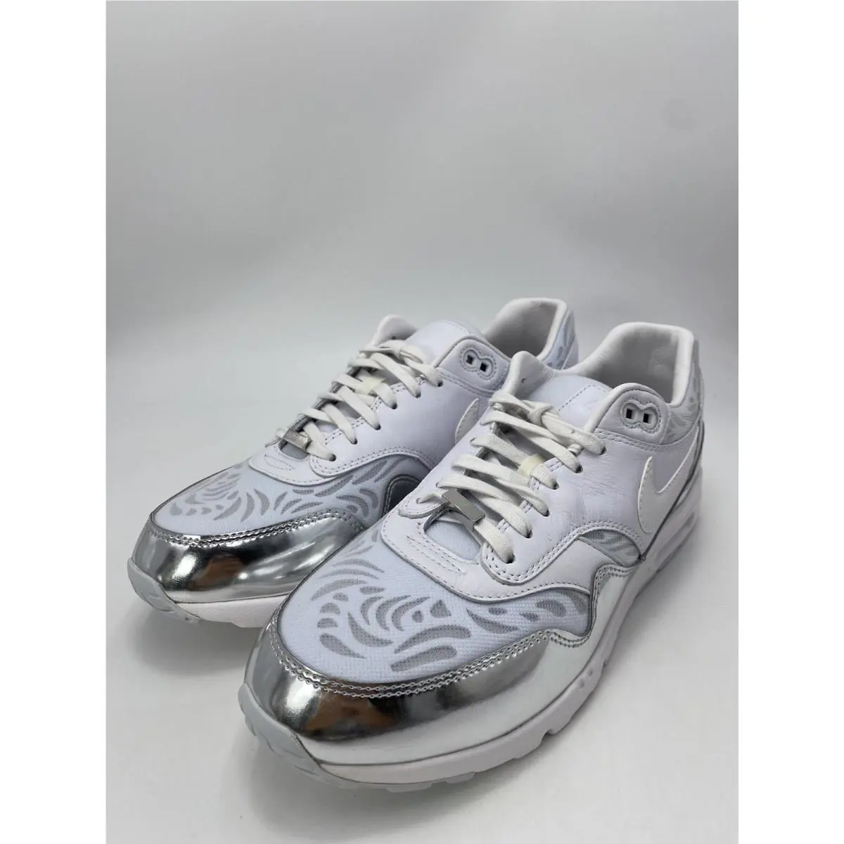 Nike shoes - Nike Air Max 1 - Air Max - 829722 101 - White/Metallic Silver (UPC: 884498172841) 2