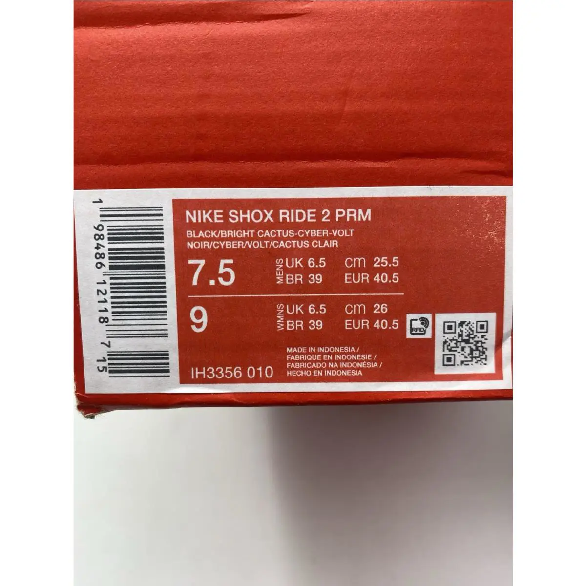 Nike shoes - Nike Shox Ride - Shox Ride - IH3356 010 - Black/Bright Cactus Cyber Volt (UPC: 198486121187) 6