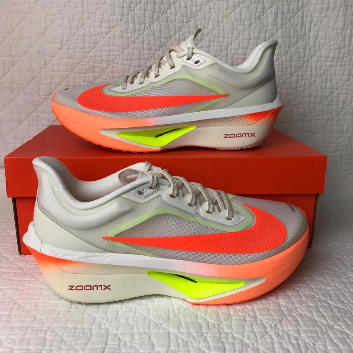 Nike Zoom Fly 6 Shoes Women’s SZ 8.5 Pale Ivory Hyper Crimson FN8455-105