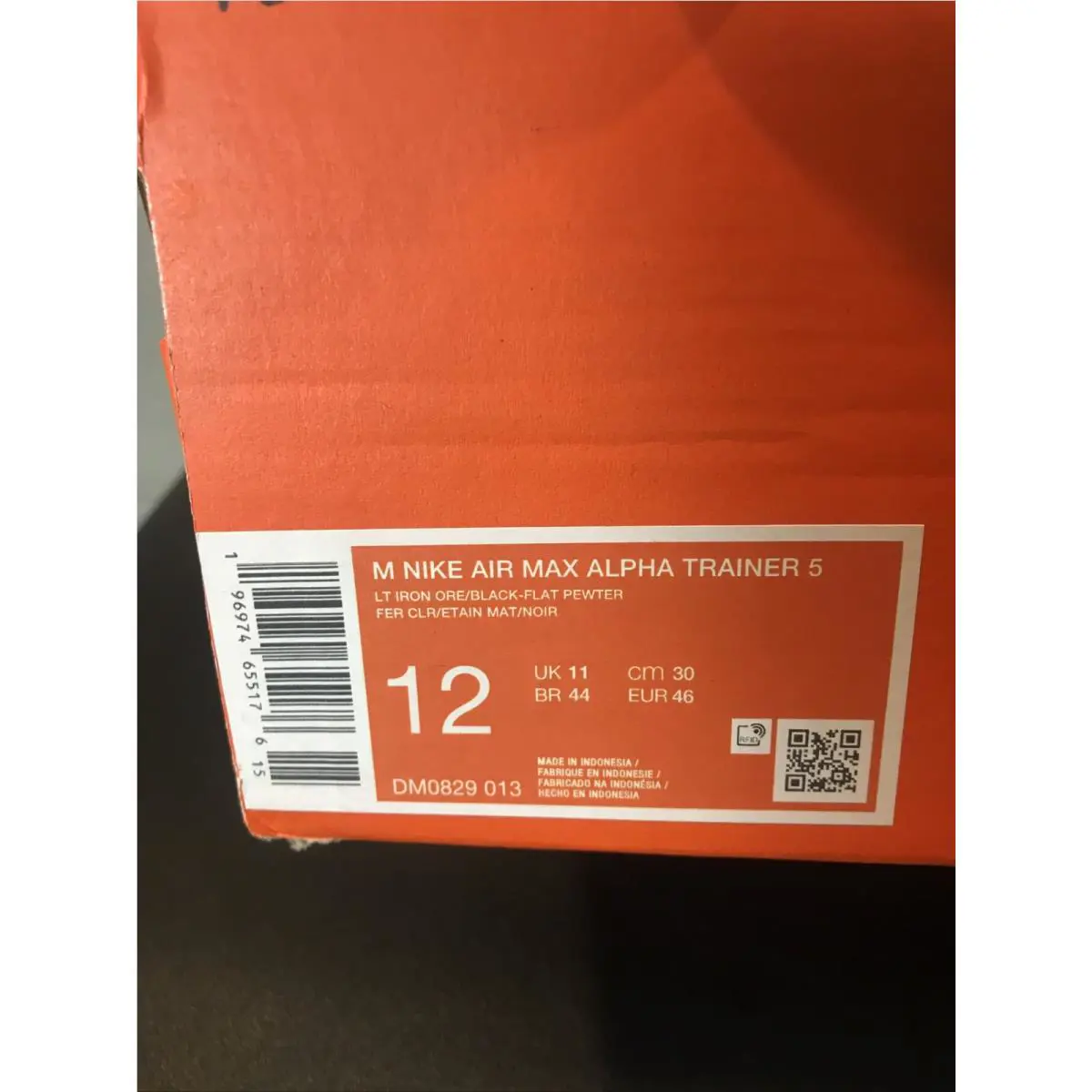 Nike shoes - air max alpha trainer 5 - Iron Ore Black Grey 5