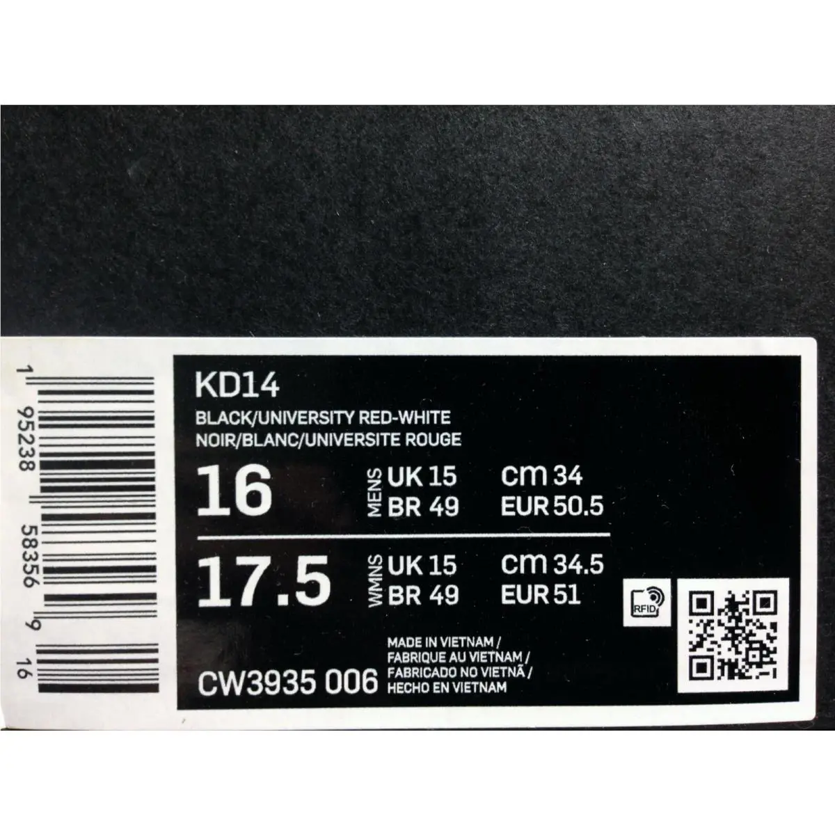 Nike shoes - Nike KD 14 - CW3935-006 - Black (UPC: 195238583569) 3