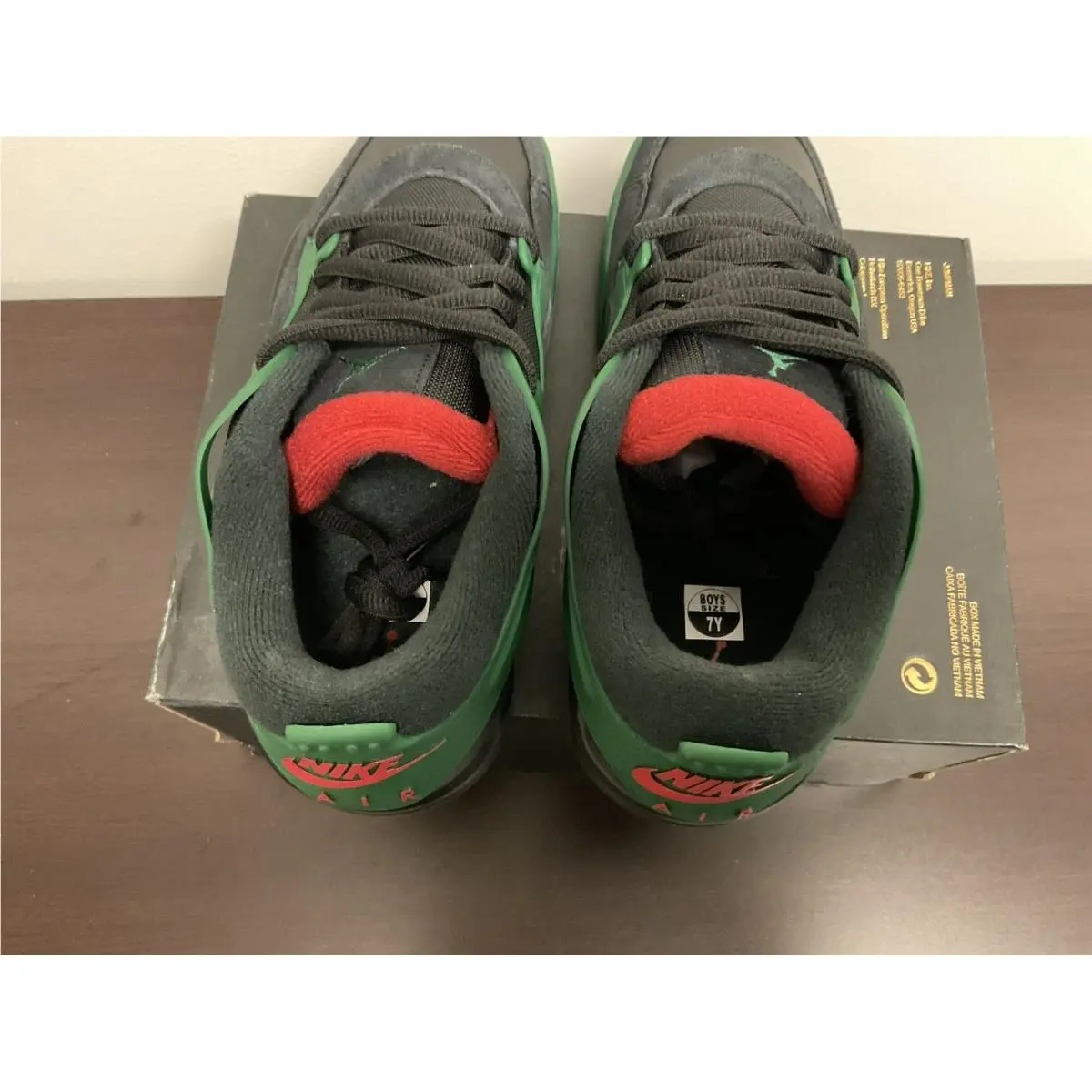 Nike shoes - Air Jordan 4 - Air - Black/Varsity Red/Gorge Green 5