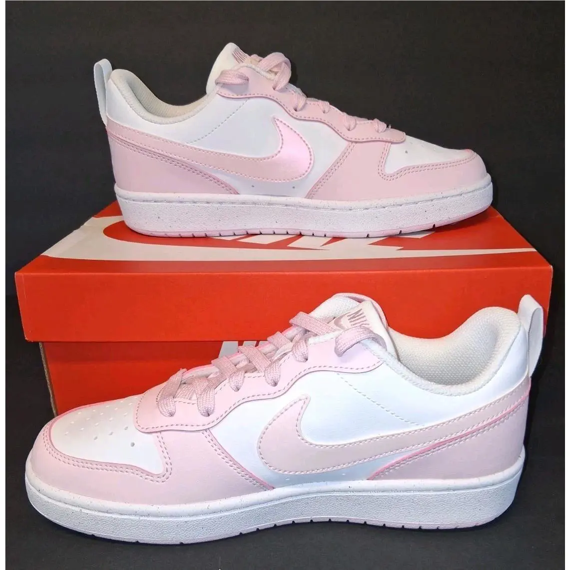 Nike shoes - Nike Court Borough Low Recraft GS - White/Pink Foam 0