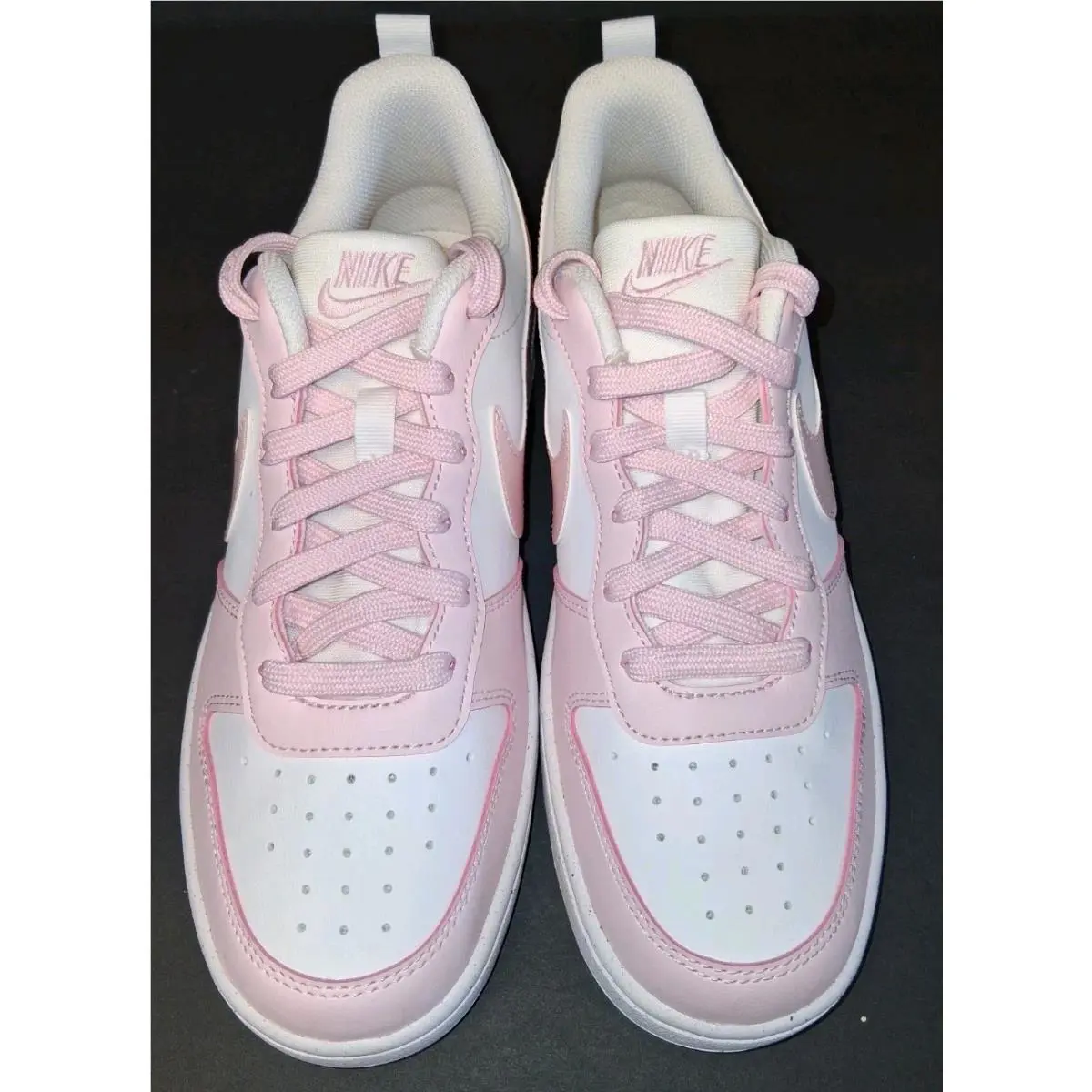 Nike shoes - Nike Court Borough Low Recraft GS - White/Pink Foam 1