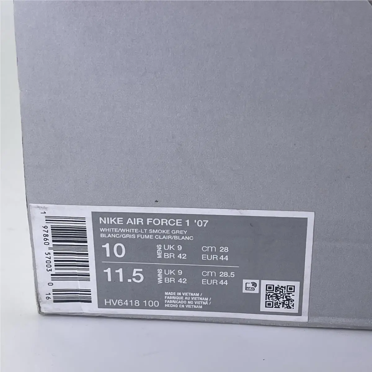 Nike shoes - Nike Air Force 1 - Air Force - HV6418-100 - White/Light Smoke Grey 8
