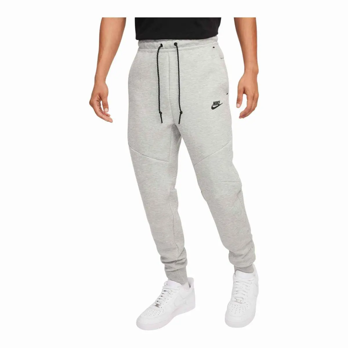 Mens Nike Tech Fleece Joggers_dk Grey Heather/black HV0959-063-SIZE S - Gray