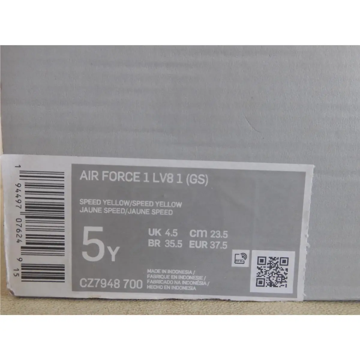 Nike shoes - Nike Air Force 1 LV8 - CZ7948 700 - Yellow (UPC: 194497076249) 6
