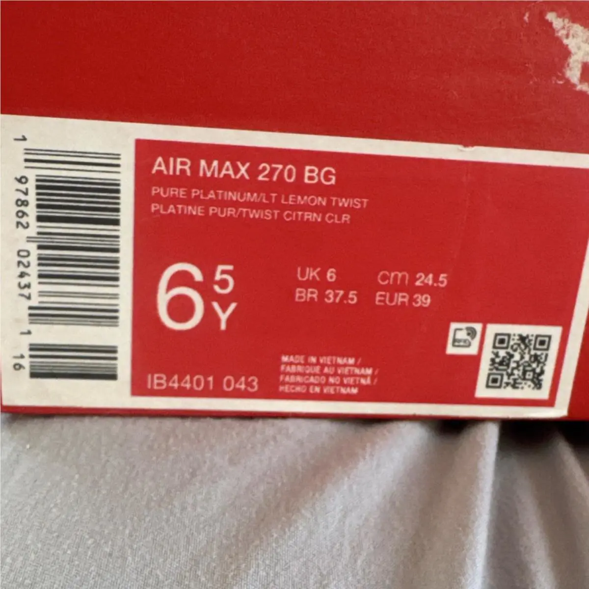 Nike shoes - Air Max 270 - Air Max - 34401-043 - White, Blue, Yellow, Purple 4