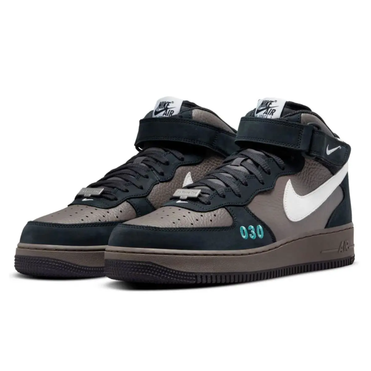 Sz 6.5 - Nike Air Force 1 Mid NH 2 `city Pack - Berlin` - Mocha