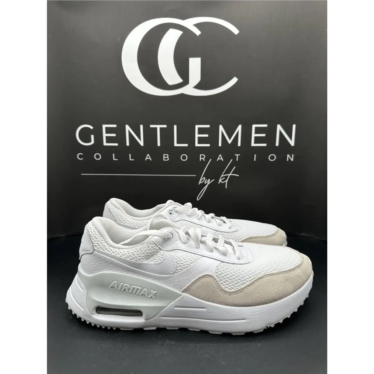 Size 10 - Nike Air Max Systm White Pure Platinum - White